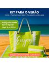 Kit Praia Completo Bolsa + Necessaire + Manta Estampa Enjoy