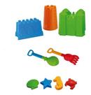 Kit Praia Completo Castelo Torre Muro Pá Formas Beach Play