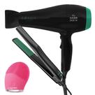 Kit Prancha e Secador de Cabelo Babosa + Brinde 220V