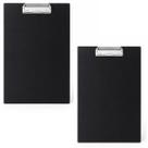 Kit Prancheta A4 Portátil Oficio MDF Preto com Prendedor 2 Unidades - Gv Office