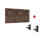Kit Prateleira MDP 60x25 + Suporte em ABS Preto Brasforma - Chocolate Kit Prateleira MDP 60x25 + Suporte em ABS Preto Brasforma - Chocolate