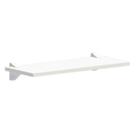 Kit Prateleira MDP 90x25 + Suporte em ABS Brasforma - Branco