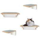 Kit Prateleira Para Gatos Degraus 2M e 2G Com Carpete LAMINADO Kit Prateleira Para Gatos Degraus 2M e 2G Com Carpete LAMINADO