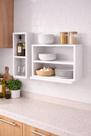 Kit Prateleiras Suspensas Branco Sala Quarto Cozinha