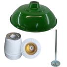 Kit prato bed aluminio verde 12 soquete braço reto 30cm