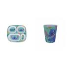 Kit Prato Divisória E Copo Melamina Stitch Infantil