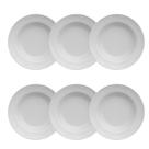 Kit Prato Fundo 06 Peças Cottage Branco Germer Porcelanas Kit Prato Fundo 06 Peças Cottage Branco Germer Porcelanas