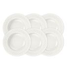 Kit Prato Fundo Tramontina Ingrid Em Porcelana Decorada 23 Cm 06 Peças Tramontina