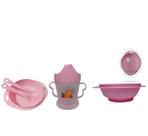 Kit Prato Infantil Com Copo e Talher Prato Para Papinha