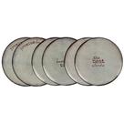 Kit Prato Raso Tramontina Churrasco Rustic Porcelana 28cm 06 Peças
