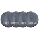 Kit Prato Raso Tramontina Churrasco Stone Porcelana 28cm 4 Peças Kit Prato Raso Tramontina Churrasco Stone Porcelana 28cm 4 Peças