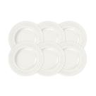 Kit Prato Sobremesa Tramontina Ingrid Em Porcelana Decorada 21 Cm 06 Peças Tramontina