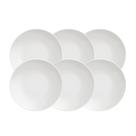 Kit Prato Sobremesa Tramontina Leonora em Porcelana 19 cm 06 Peças