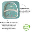 Kit prato + talher Fibra de Bambu Pippo