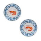Kit Pratos 22cm Pequeno Plástico Melamina Decorativo 2 Peças