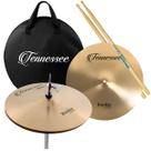 Kit pratos liverpool 14" 18" e crash-ride tennessee rookie 11891 Kit pratos liverpool 14" 18" e crash-ride tennessee rookie 11891
