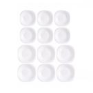 Kit Pratos Raso E Fundo 12pçs Buffet Self-Service Servir