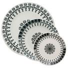 Kit Pratos Rasos Fundos E Sobremesa Donna Folk Oxford Cerâmica 12 Peças Kit Pratos Rasos Fundos E Sobremesa Donna Folk Oxford Cerâmica 12 Peças