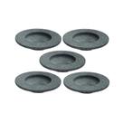 Kit Pratos Risoto Massa Chapéu Invertido 5 Peças Pedra Sabão 22cm Amadeirado Industria São Jose