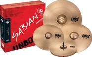 Kit pratos sabian 8bx performance set plus liga b8 14" 16" 18" 20"