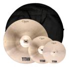 Kit Pratos Titan Classic B20 Hi-hat 15 Crash 18 Ride 22