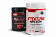 Kit Pré Treino CT Rage + Creatina Pura 1kg para Máximo Desempenho e Força