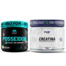 Kit Pré Treino Posseidon Maçã Verde + Creatina Pura 500g Pure Athletic
