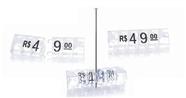 Kit Precificador para Joias - Preço para Vitrine (Cristal com Preto) - 340 Peças