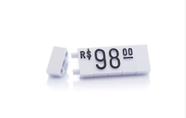 Kit Precificador - Preço para Vitrine (Branco com Preto) - 255 Peças em Plástico ABS