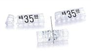 Kit Precificador - Preço para Vitrine (Cristal com Preto) - 510 Peças em Plástico ABS