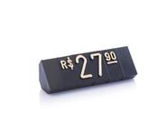 Kit Precificador - Preço para Vitrine - Preto com Dourado - 510 Peças em Plástico ABS