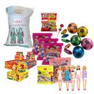 Kit Premium 50 Pessoas Cosme E Damião Doces + Brinquedos