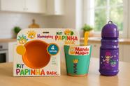 Kit Premium Conjunto Papinha + Garrafa Squeeze Premium