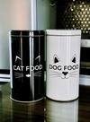 KIT Premium de 2 Latas Decorativas "CAT" e "DOG" de 1700ml.