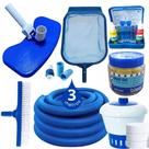 Kit Premium de Limpeza e Tratamento para Piscina Tudo o que você precisa para água limpa e cristalina Kit Premium de Limpeza e Tratamento para Piscina Tudo o que você precisa para água limpa e cristalina