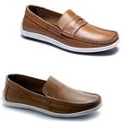 Kit Premium de Mocassins em Couro para Pais Modernos