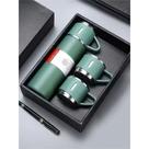 Kit Premium Garrafa Térmica 500ml Inox com 3 Xícaras Várias Cores Disponíveis
