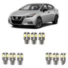 Kit Premium Lâmpadas Led versa 2020 2021 2022 2023