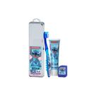 Kit Premium Stitch Infantil Escova + Gel Dental + Fio Dental - Dentalclean