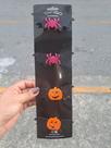 Kit prendedor bico de pato halloween aranha e abóbora EVA glitter