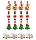 Kit Prendedores Decorados Resina Natal Presilha 5cm 16 Peças - Magizi