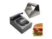 Kit Prensador de Hamburguer Smash Inox + Manteigueira Profissional Aço Inox Frigopro