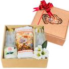 Kit Presente Aromático Luxo Saboneteira Difusor Vela Toalha Kit Presente Aromático Luxo Saboneteira Difusor Vela Toalha