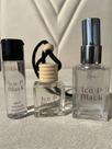 Kit Presente Aromatizador Para Carro Pingente Spray e Refil Perfume Ice Black