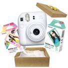 Kit Presente Câmera Instax Mini 12 Com Filme 10 Macaron + Filme 10 Sky blue Branca