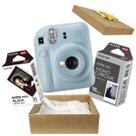 Kit Presente Câmera Instax Mini 12 Com Filme Preto Branco + Filme Preto Azul