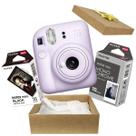 Kit Presente Câmera Instax Mini 12 Com Filme Preto Branco + Filme Preto Lilás