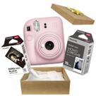 Kit Presente Câmera Instax Mini 12 Com Filme Preto Branco + Filme Preto Rosa
