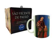 Kit Presente caneca e caixa de mdf Ser Vicentino