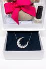 Kit Presente Colar Semijoia + Flor + Perfume Cor:Rosa